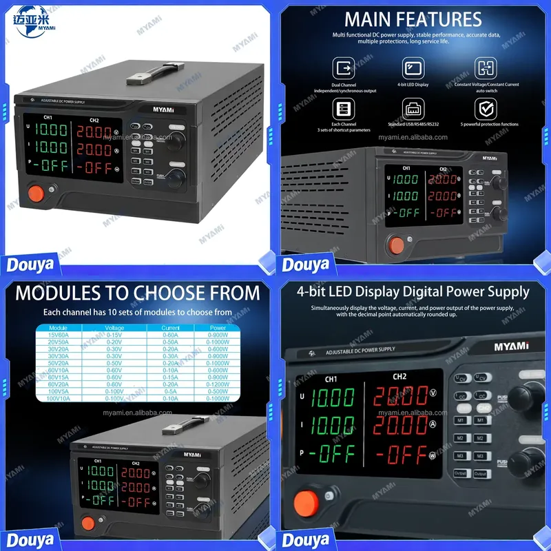 MYAMi 1200W 60V 20A Zweikanali – High Power 60V 20A Bench Power Supply Bewertung und Preis