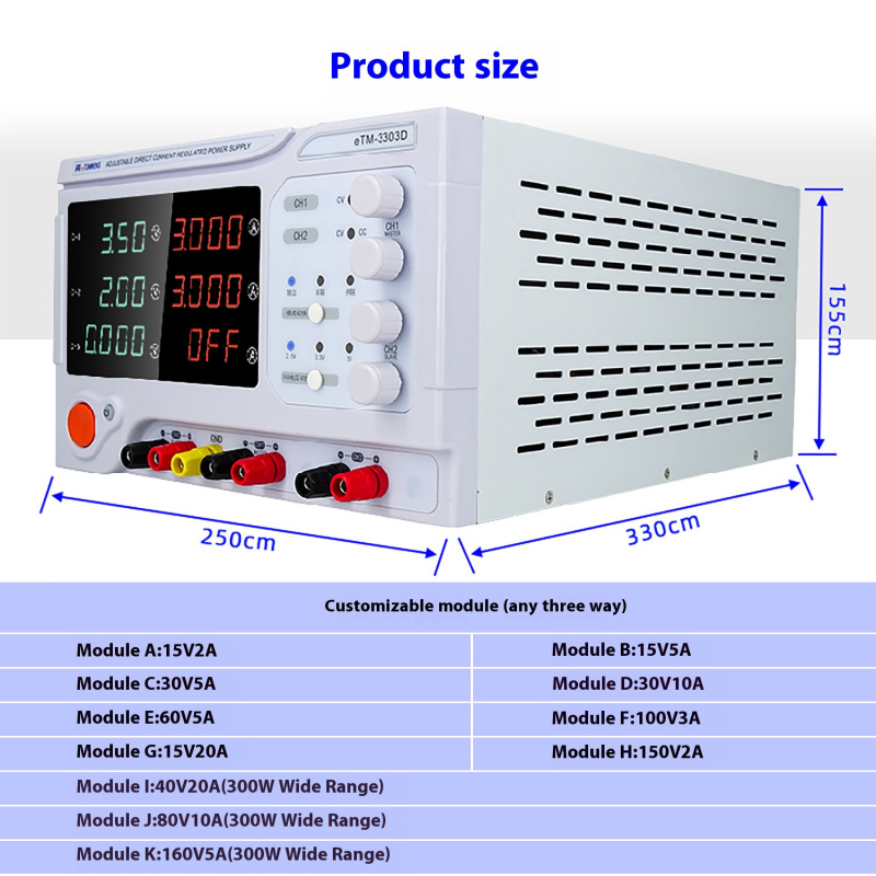 Lineares Desktop-Netzteil 4-st – Linear Dc Power Supply Triple Output Bewertung und Preis