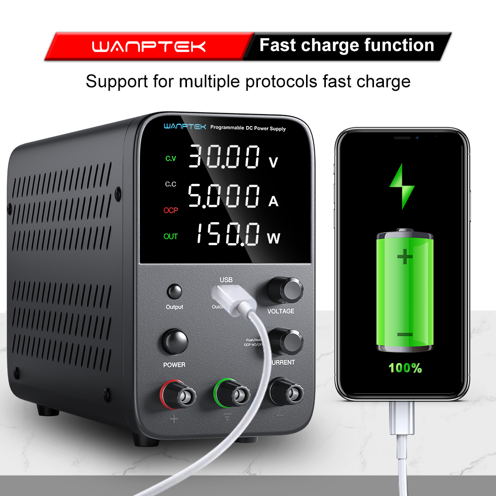 Wanptek Labor-Stromversorgung  – Programmable Dc Power Supply 60V 10A Bewertung und Preis