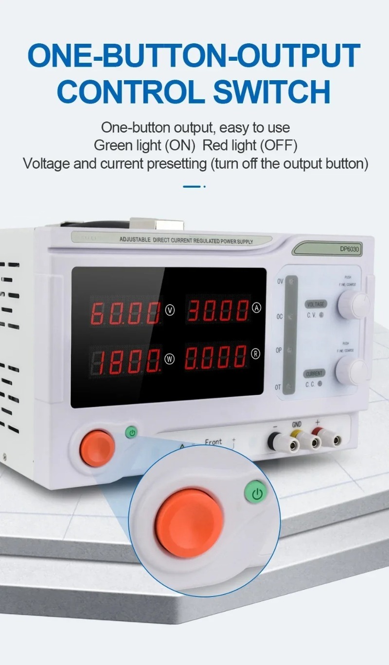 1800 W Digitaler Schalter 60 V – High Power 60V 20A Bench Power Supply Bewertung und Preis